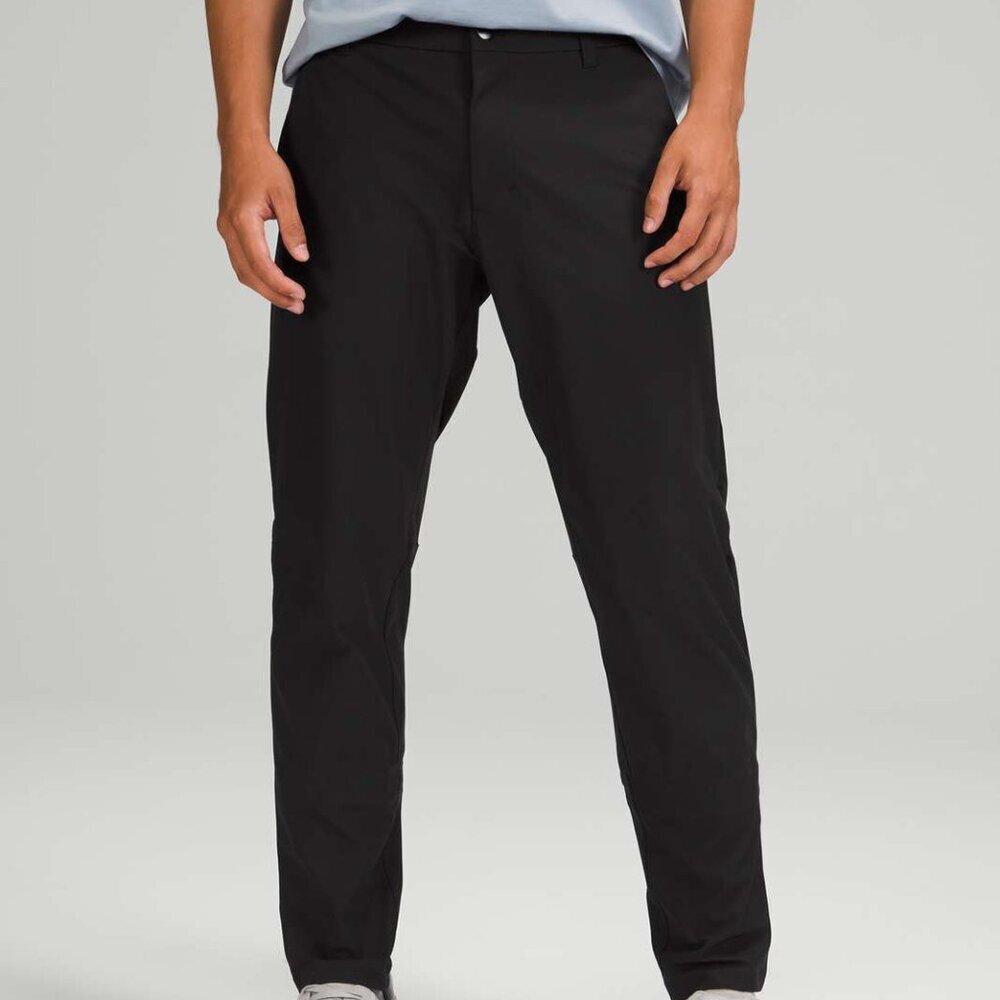 Lululemon Men's Commission Classic Warpstreme Pant Black Size 36 Comfy Golf